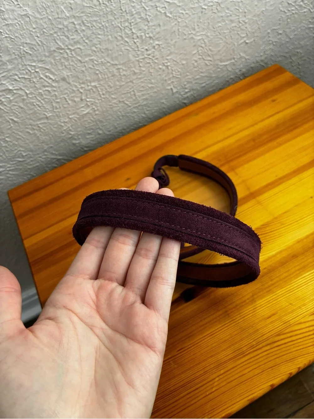 Banana Republic Suede purple Leather WAIST Belt Large
